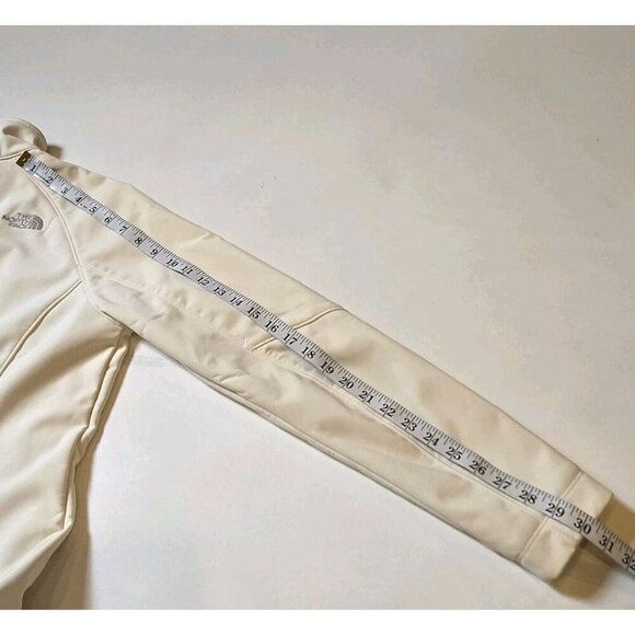 The North Face Women’s Jacket Size M Soft Shell Light Beige Gray Apex Barrier NF - Picture 11 of 12